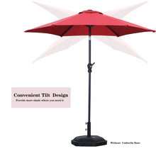 Load image into Gallery viewer, 7.5FT Patio Umbrella Outdoor Table Umbrella, Market Umbrella with Push Button Tilt and Crank for Garden, Lawn, Deck, Backyard & Pool