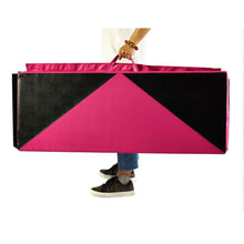 Load image into Gallery viewer, PU Leather Gymnastics Folding Mat - Diamond Style