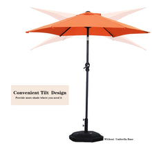 Load image into Gallery viewer, 7.5FT Patio Umbrella Outdoor Table Umbrella, Market Umbrella with Push Button Tilt and Crank for Garden, Lawn, Deck, Backyard & Pool