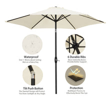 Load image into Gallery viewer, 9FT Patio Umbrella Outdoor Table Umbrella,Market Umbrella with Push Button Tilt and Crank for Garden, Lawn, Deck, Backyard & Pool