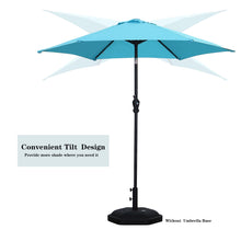 Load image into Gallery viewer, 7.5FT Patio Umbrella Outdoor Table Umbrella, Market Umbrella with Push Button Tilt and Crank for Garden, Lawn, Deck, Backyard & Pool