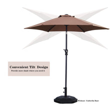 Load image into Gallery viewer, 7.5FT Patio Umbrella Outdoor Table Umbrella, Market Umbrella with Push Button Tilt and Crank for Garden, Lawn, Deck, Backyard & Pool