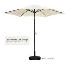 Load image into Gallery viewer, 9FT Patio Umbrella Outdoor Table Umbrella,Market Umbrella with Push Button Tilt and Crank for Garden, Lawn, Deck, Backyard & Pool