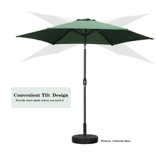 Load image into Gallery viewer, 9FT Patio Umbrella Outdoor Table Umbrella,Market Umbrella with Push Button Tilt and Crank for Garden, Lawn, Deck, Backyard & Pool