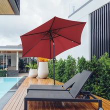 Load image into Gallery viewer, 7.5FT Patio Umbrella Outdoor Table Umbrella, Market Umbrella with Push Button Tilt and Crank for Garden, Lawn, Deck, Backyard & Pool
