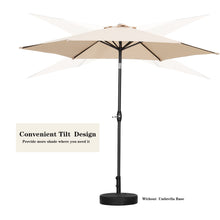 Load image into Gallery viewer, 9FT Patio Umbrella Outdoor Table Umbrella,Market Umbrella with Push Button Tilt and Crank for Garden, Lawn, Deck, Backyard & Pool