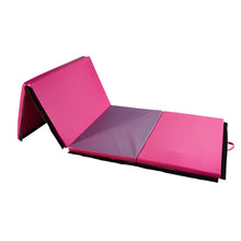 Load image into Gallery viewer, PU Leather Gymnastics Folding Mat