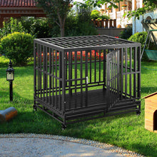 Load image into Gallery viewer, 38”/42”/46” Dog Cage Crate Kennel Heavy Duty Tear Resistant Square Tube with Four Wheels for Large Dogs Easy to Install