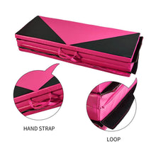Load image into Gallery viewer, PU Leather Gymnastics Folding Mat - Diamond Style