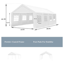 Load image into Gallery viewer, Extra Large Heavy Duty Carport Portable Car, Boat Canopy, also for Party, Wedding