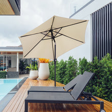 Load image into Gallery viewer, 7.5FT Patio Umbrella Outdoor Table Umbrella, Market Umbrella with Push Button Tilt and Crank for Garden, Lawn, Deck, Backyard & Pool