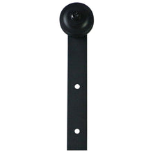 Load image into Gallery viewer, 6.6 FT Antique Country Style Black Single Sliding Barn Door Closet Hardware Set Kit Steel Frosted