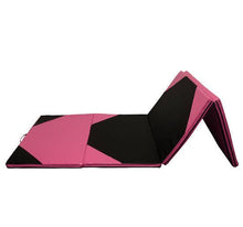 Load image into Gallery viewer, 4'x10'x2 Gymnastics Gym Mat , Folding PU Panel,for Exercise Tumbling Gym Aerobics Yoga Stretching Martial arts Fitness Mat, Hook & Loop Fasteners