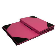 Load image into Gallery viewer, 4'x10'x2 Gymnastics Gym Mat , Folding PU Panel,for Exercise Tumbling Gym Aerobics Yoga Stretching Martial arts Fitness Mat, Hook & Loop Fasteners