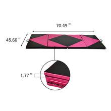Load image into Gallery viewer, PU Leather Gymnastics Folding Mat - Diamond Style