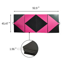 Load image into Gallery viewer, PU Leather Gymnastics Folding Mat - Diamond Style