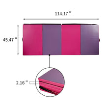 Load image into Gallery viewer, PU Leather Gymnastics Folding Mat