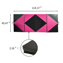 Load image into Gallery viewer, PU Leather Gymnastics Folding Mat - Diamond Style