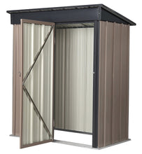 Load image into Gallery viewer, 6'x4'x6' Outdoor Metal Garden Storage Shed Tool House with 2 Doors & Lock ( 5A-GS012)