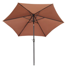 Load image into Gallery viewer, 9FT Patio Umbrella Outdoor Table Umbrella,Market Umbrella with Push Button Tilt and Crank for Garden, Lawn, Deck, Backyard & Pool