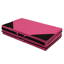 Load image into Gallery viewer, 4'x10'x2 Gymnastics Gym Mat , Folding PU Panel,for Exercise Tumbling Gym Aerobics Yoga Stretching Martial arts Fitness Mat, Hook & Loop Fasteners