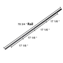 Load image into Gallery viewer, 6.6FT Barn Door Hardware Kit, Sliding Barn Wood Door Hardware Track Set Dark Steel Antique Style