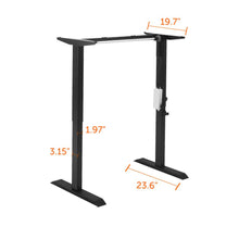 Load image into Gallery viewer, Stand up Desk Frame Single Motor Height Adjustable Sit Stand Standing Desk Base Workstation Black