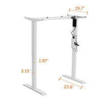 Load image into Gallery viewer, Stand up Desk Frame Single Motor Height Adjustable Sit Stand Standing Desk Base Workstation Black