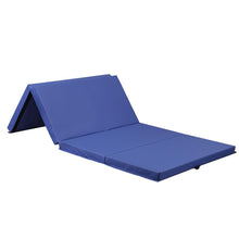 Load image into Gallery viewer, Gymnastics Mats Thick Landing Mat Floor Exercise Mat Tumbling Mat Soft and Firm 4'x8'x3'' Blue/Pink