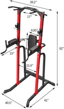 Load image into Gallery viewer, Power Tower Heavy Duty Gym Power Multi-Function Home Strength Training Tower Dip Stand Pull up Workout Station Bar

