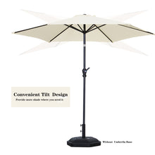 Load image into Gallery viewer, 7.5FT Patio Umbrella Outdoor Table Umbrella, Market Umbrella with Push Button Tilt and Crank for Garden, Lawn, Deck, Backyard &amp; Pool
