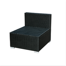 Load image into Gallery viewer, Outdoor Patio Furniture Rattan Wicker Sofa Sets w/Blue cushions and White Pillows
