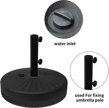 Load image into Gallery viewer, Umbrella Base Water Filled Stand Market Patio Outdoor Heavy Duty Umbrella Holder Black
